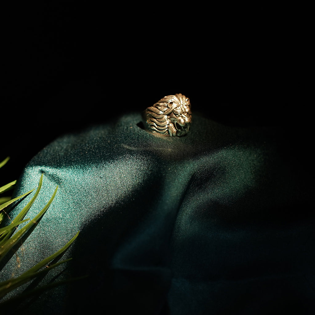 Lion Shaped Silver Ring