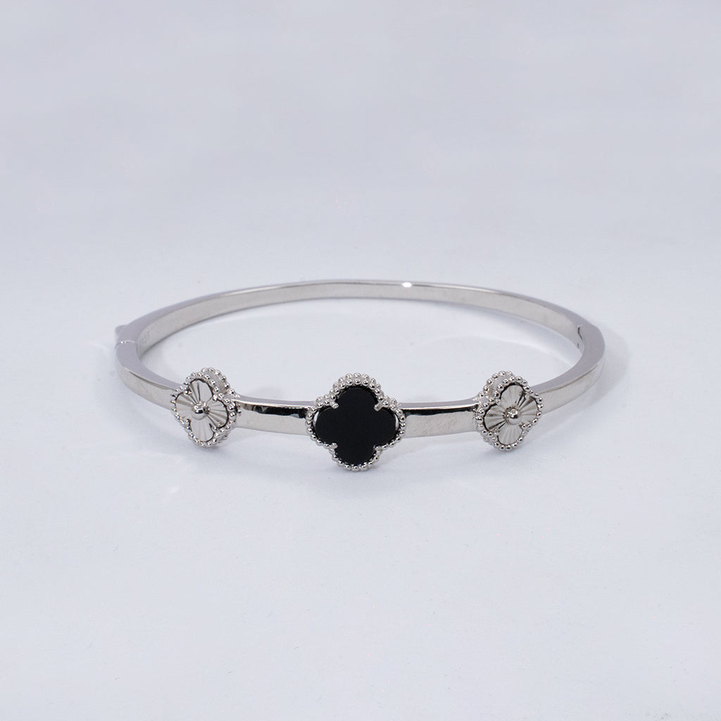 Van Cleef Inspired Silver Bracelet