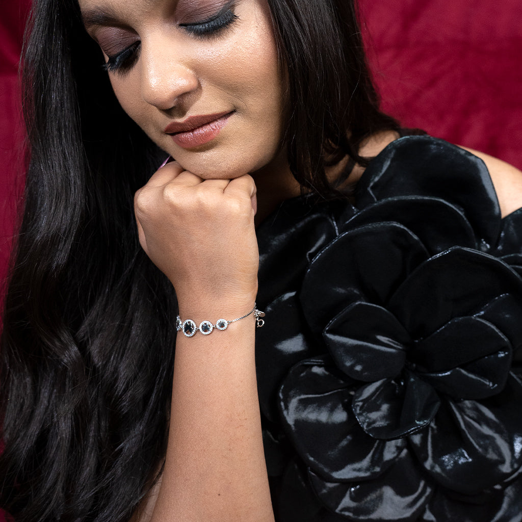 Butterflies Designed Silver Bracelet