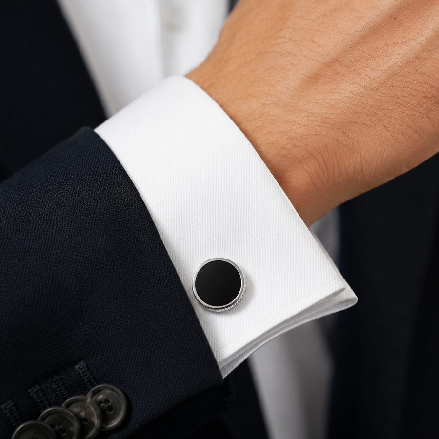 Onyx Edge Cufflinks