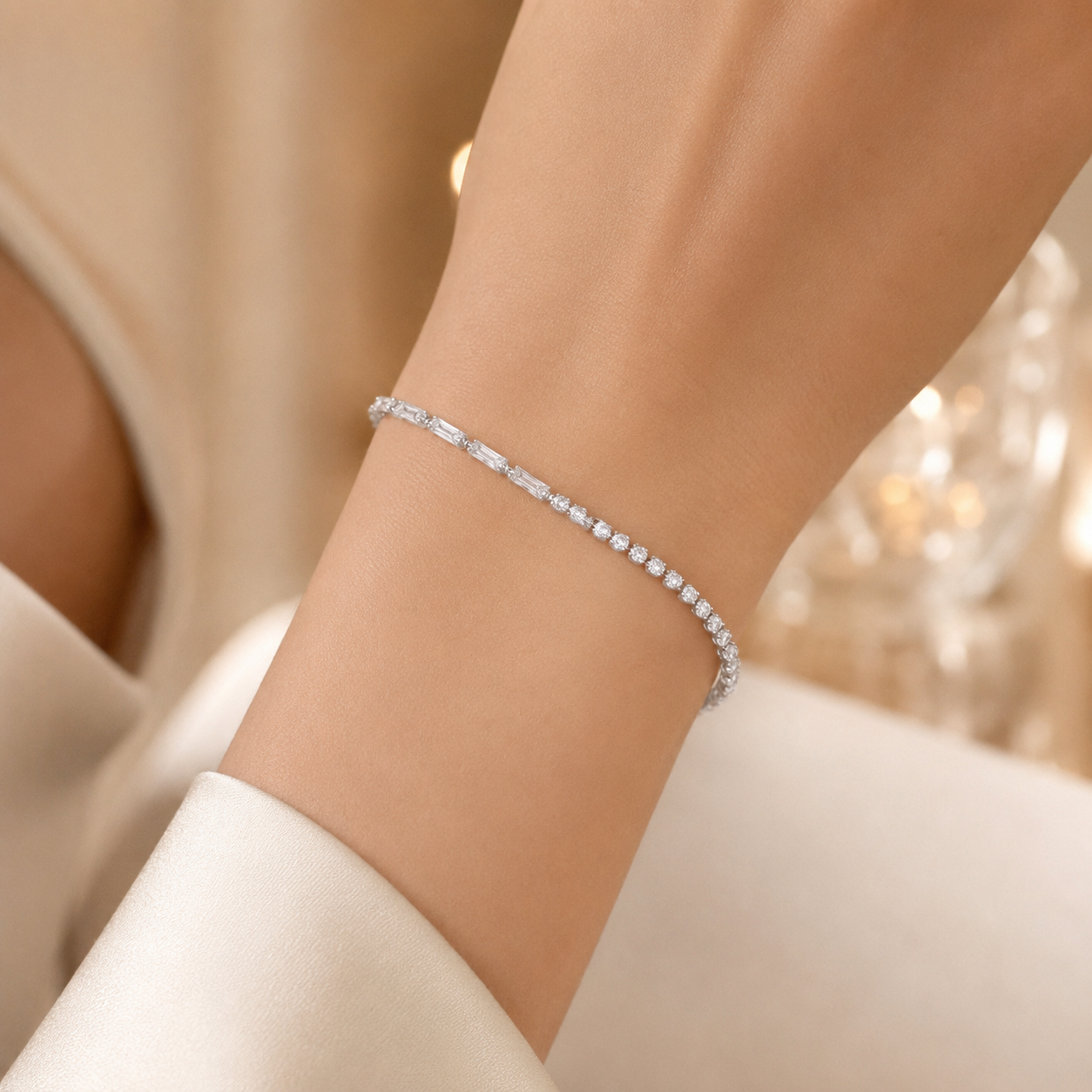 Baguette Charm Bracelet