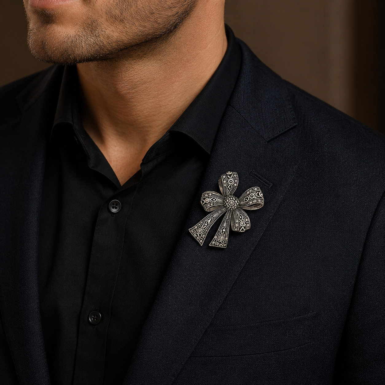 Bowelle Silver Brooch