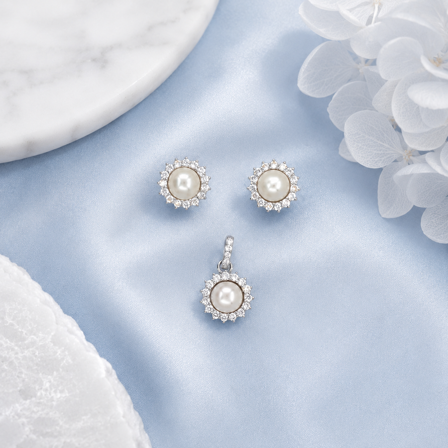 Pearl Glow Pendant Set
