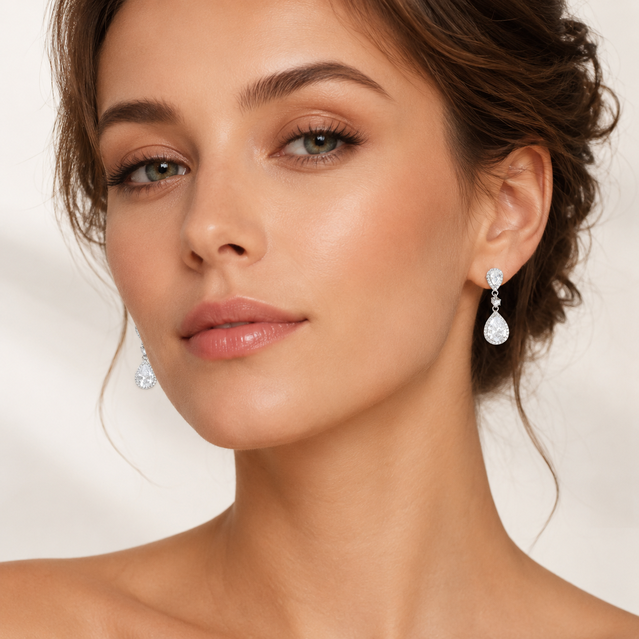 Lustre Pear Earrings