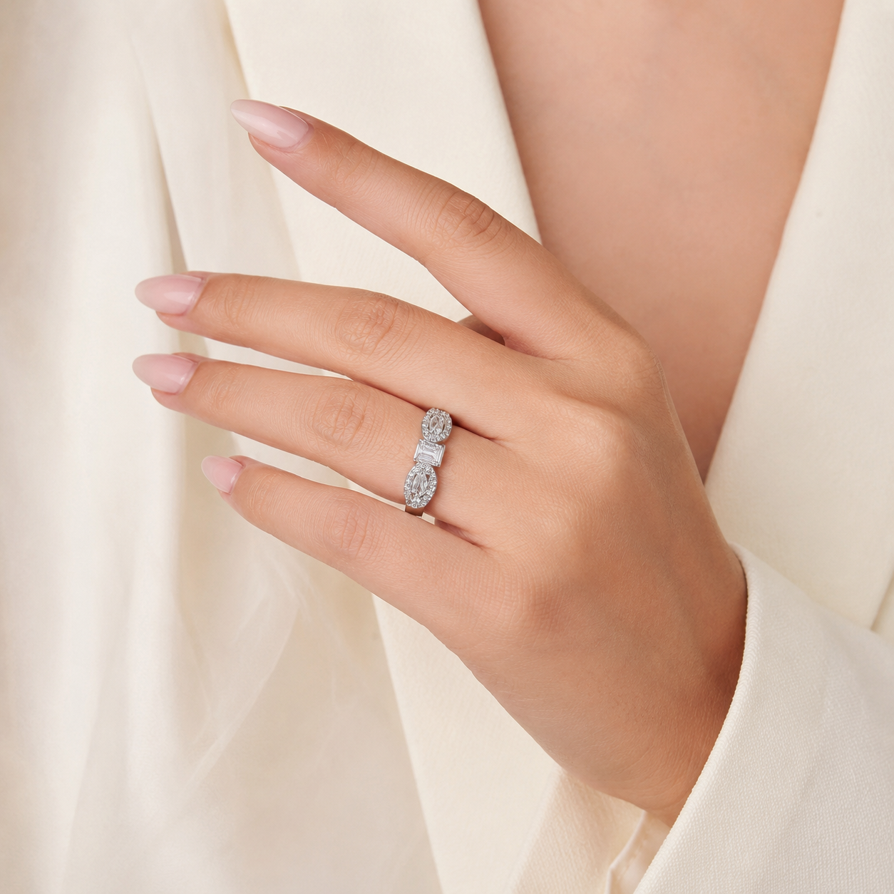 Baguette Edge Ring