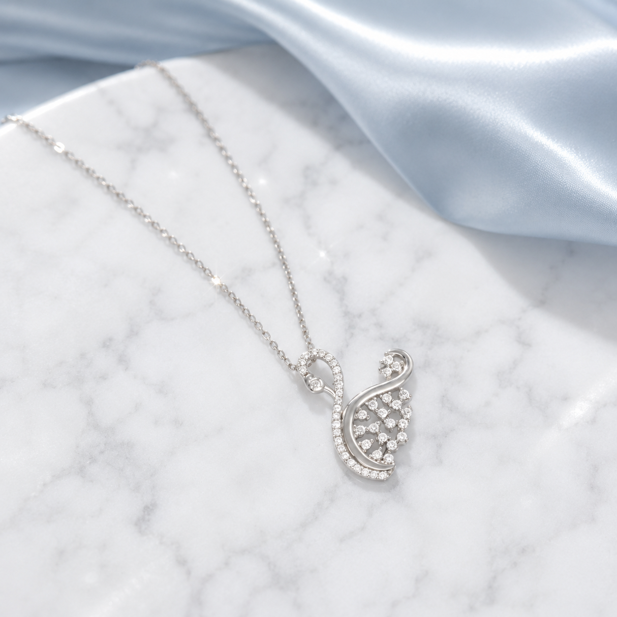 Swanelle Silver Pendant