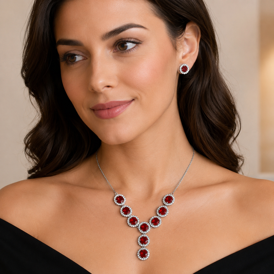 Scarlet Luxe Pendant Set