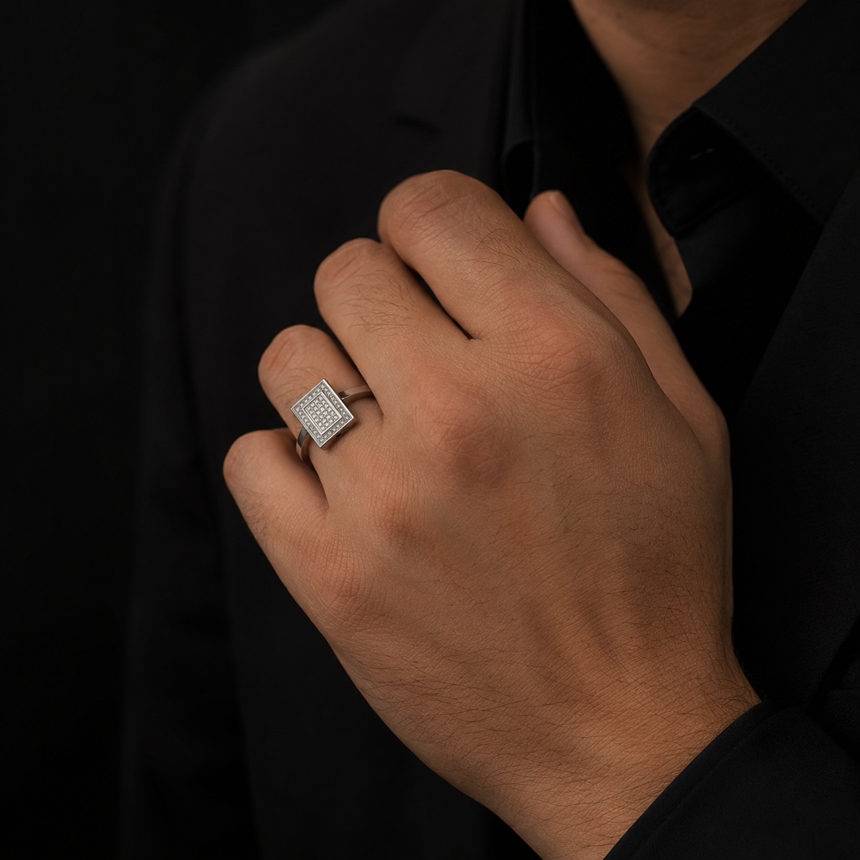 Rectangular Crest Ring
