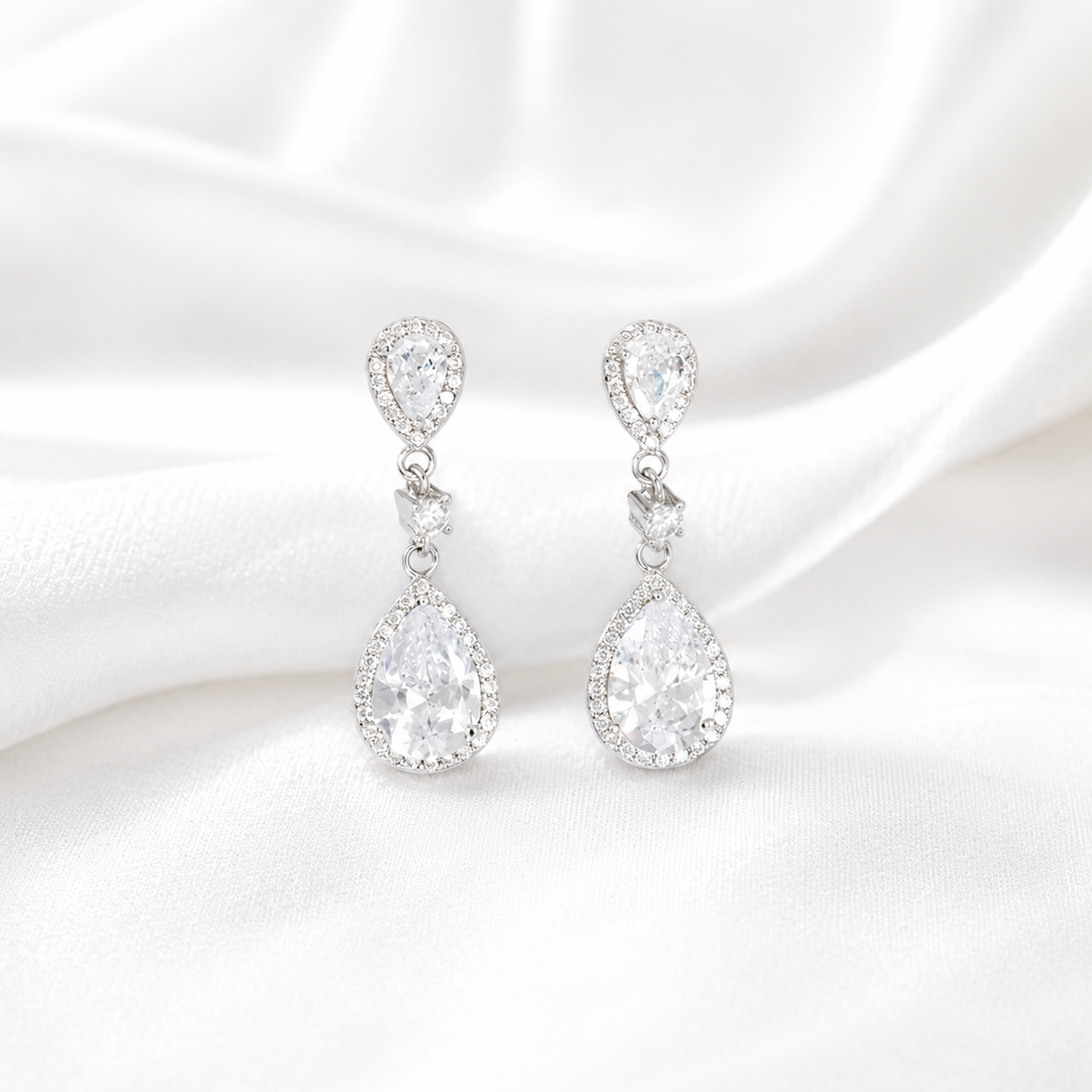 Lustre Pear Earrings