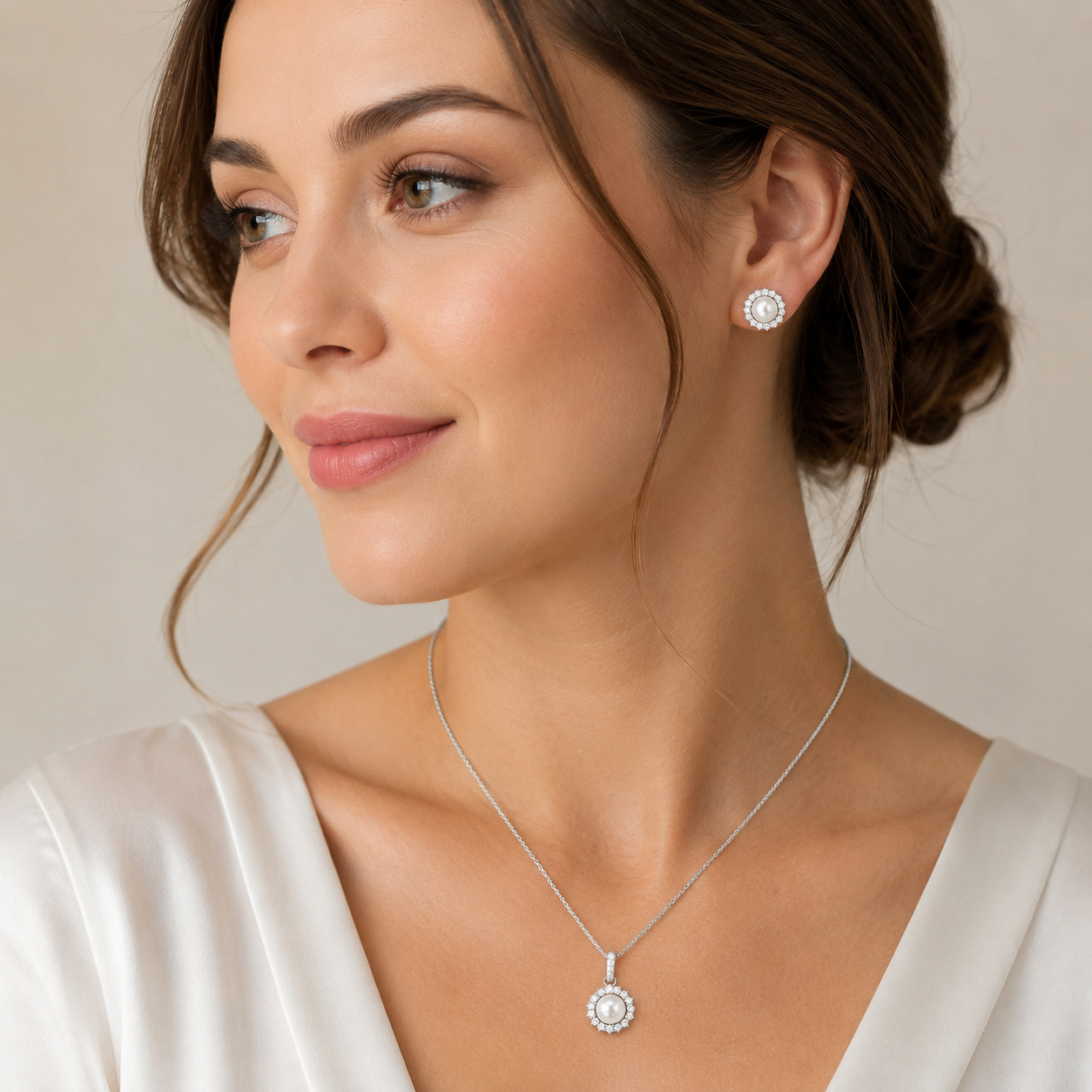 Pearl Glow Pendant Set