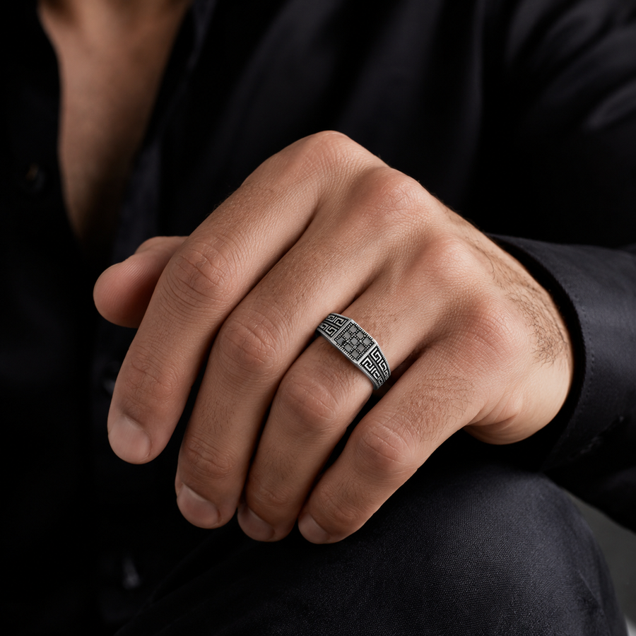 Oxidized Silver Ring