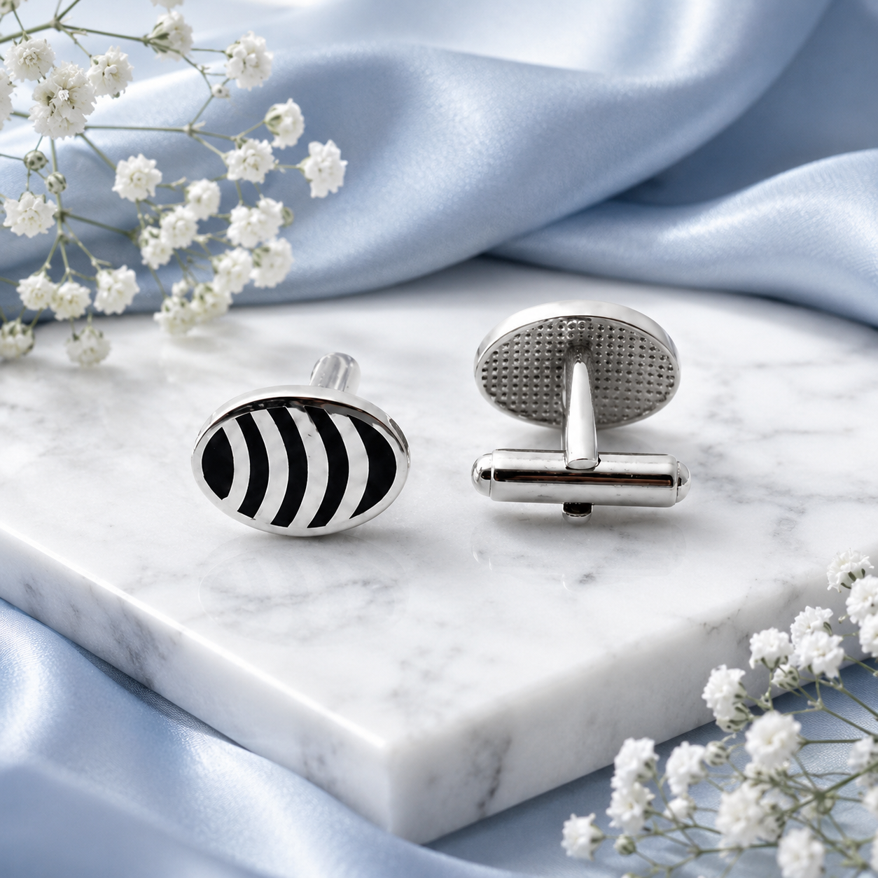 Ebony Enamel Cufflinks