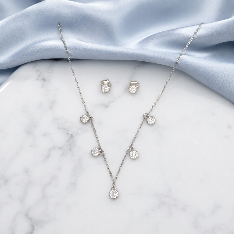 Delicate Dazzle Pendant Set