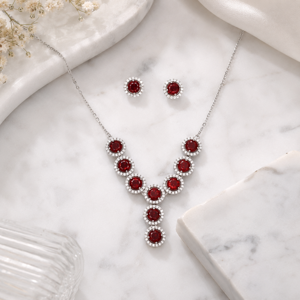 Scarlet Luxe Pendant Set