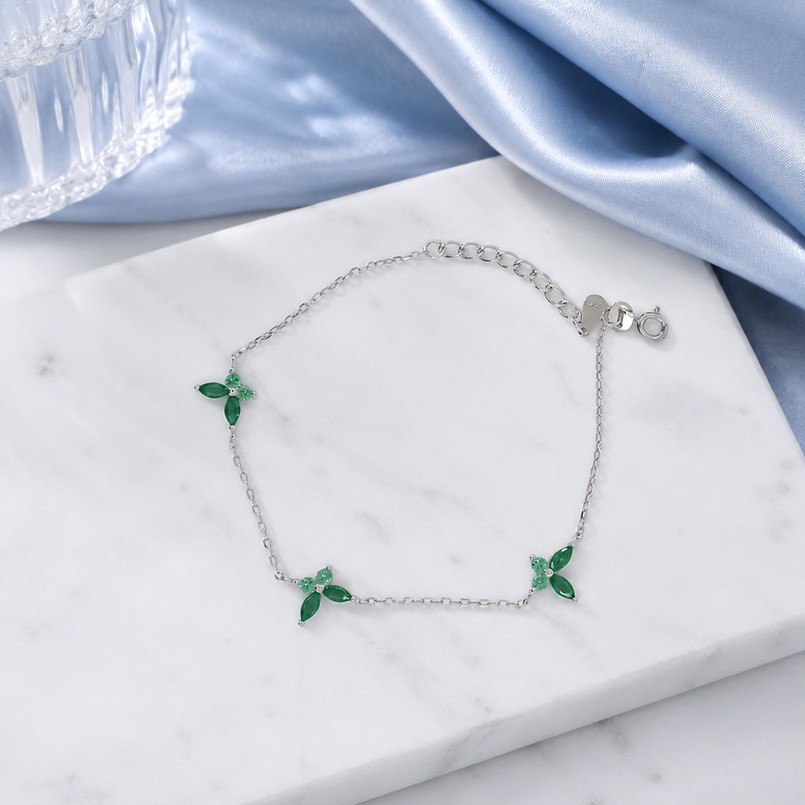 Laceleaf Silver Bracelet