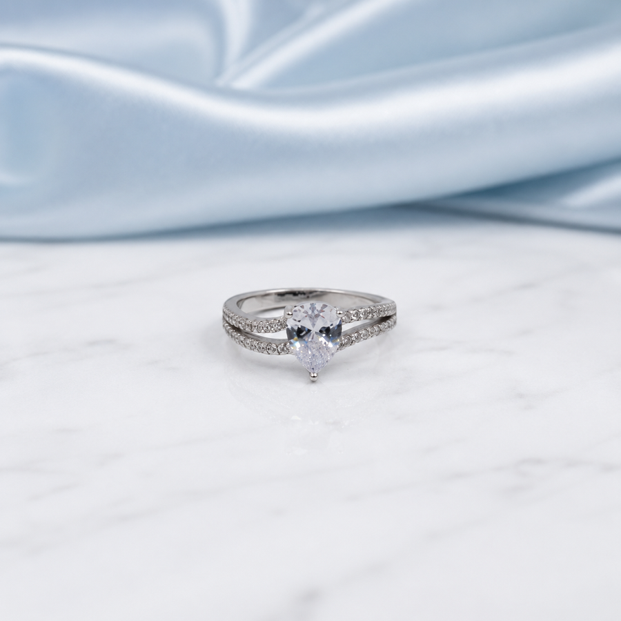 Tearlight Silver Ring