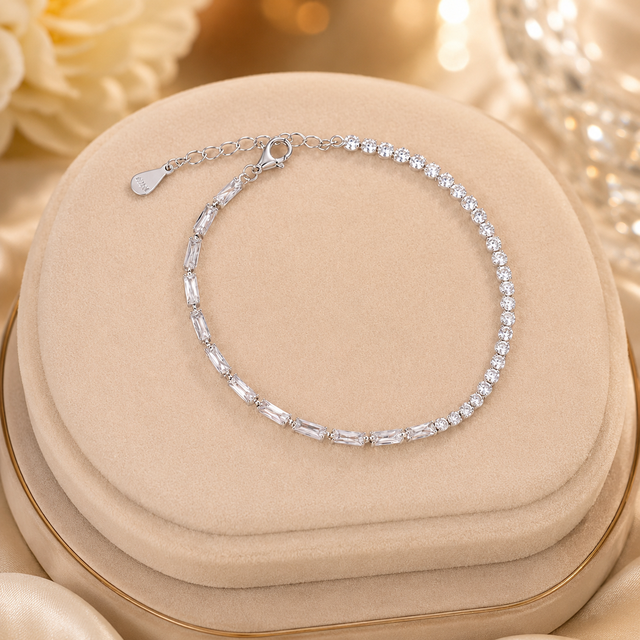 Baguette Charm Bracelet