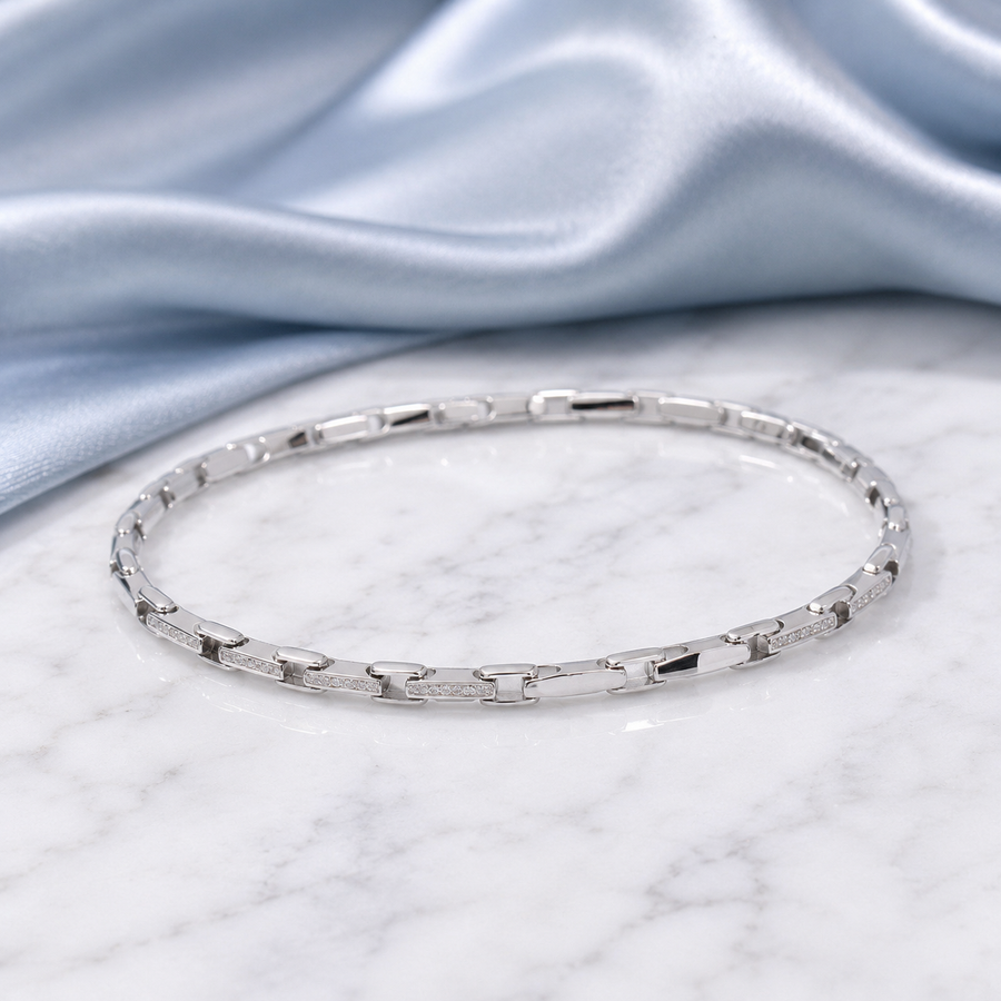 Boxline Silver Bracelet