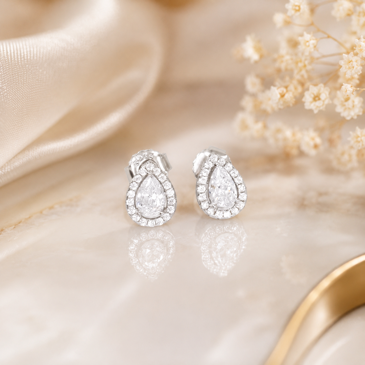 Pear Silhouette Earrings