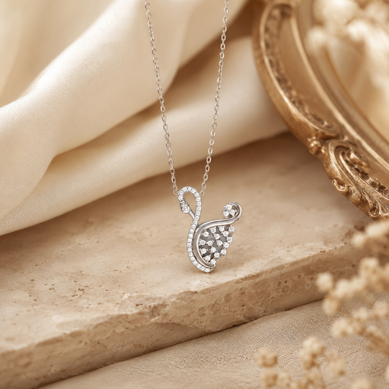 Swanelle Silver Pendant