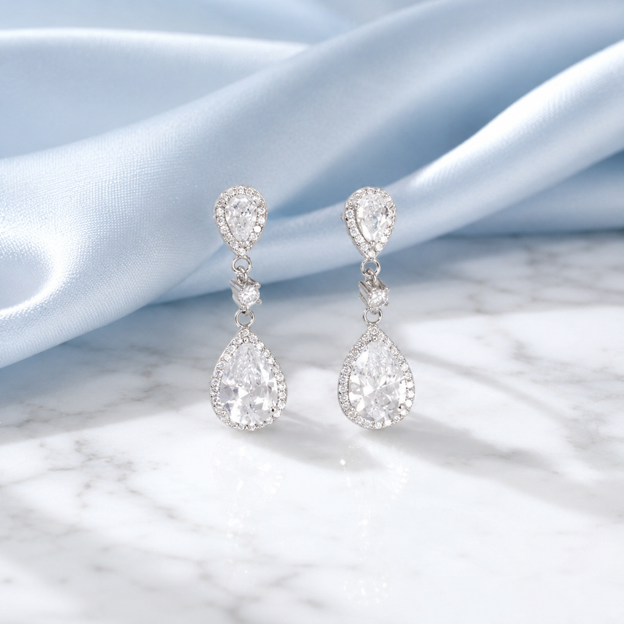 Lustre Pear Earrings