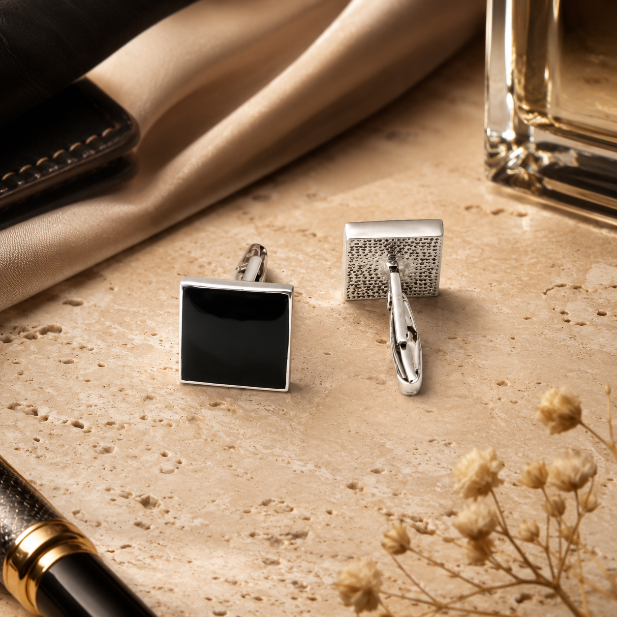 Square Enamel Cufflinks