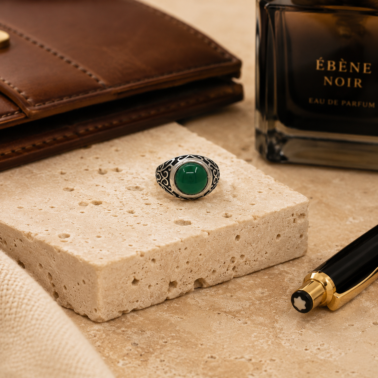 Emerald Men’s Ring