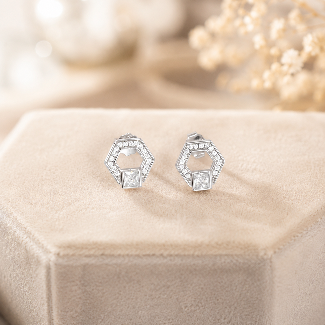 Hexa Shine Earrings