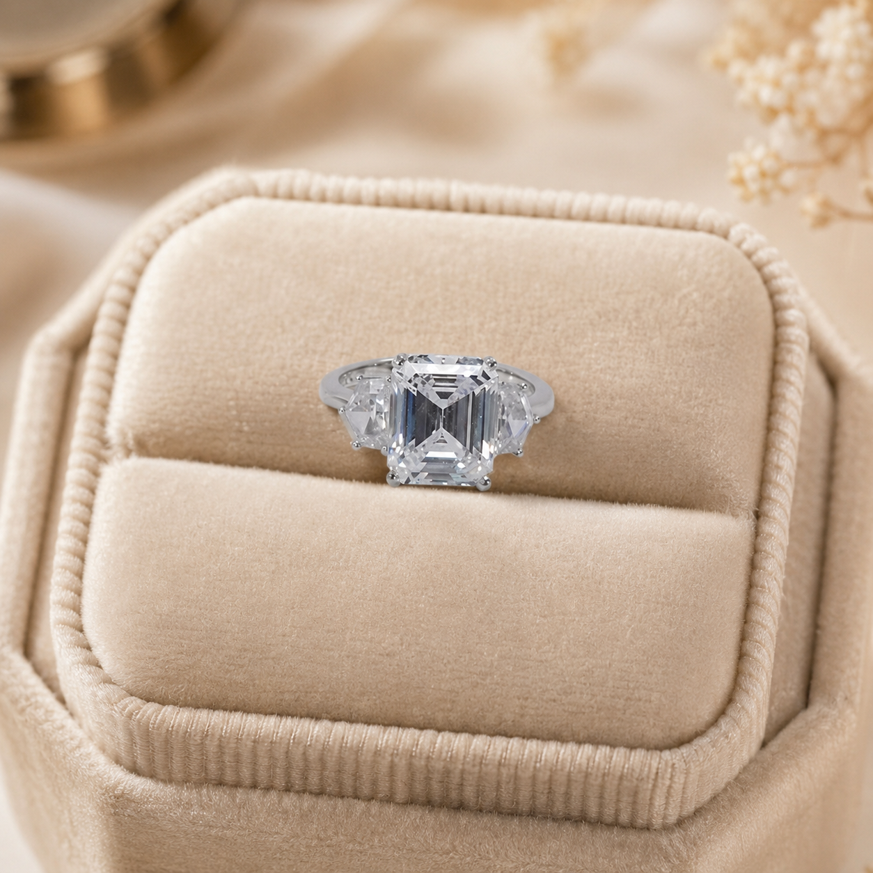 Emerald Crown Ring
