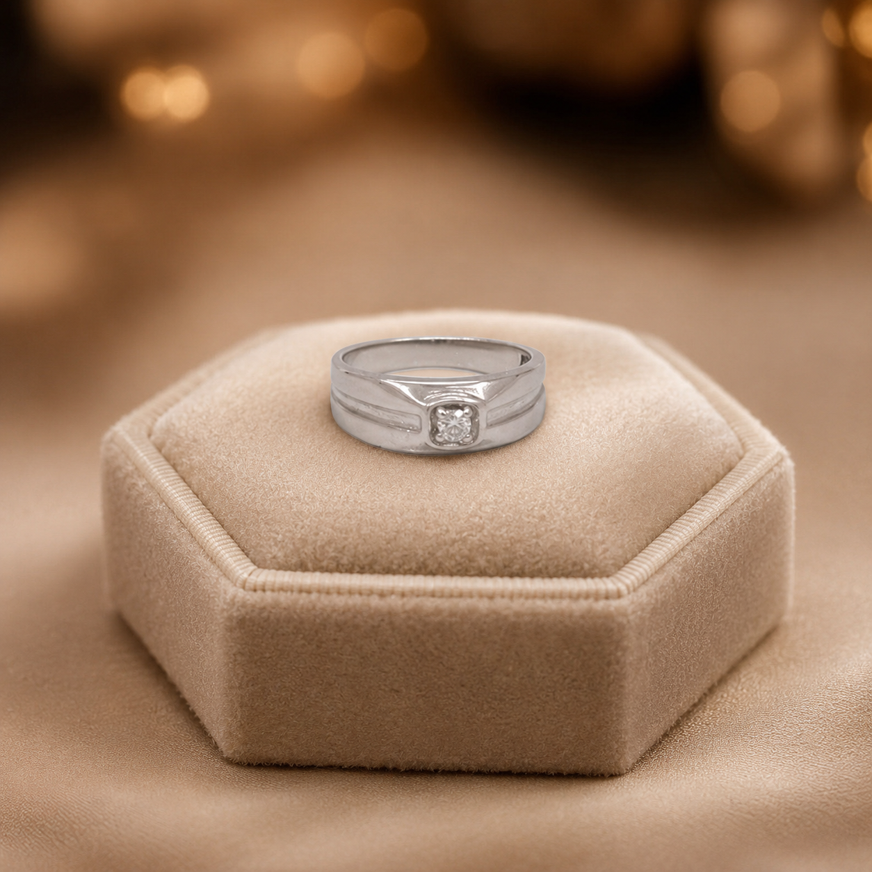 Single Diamond Band