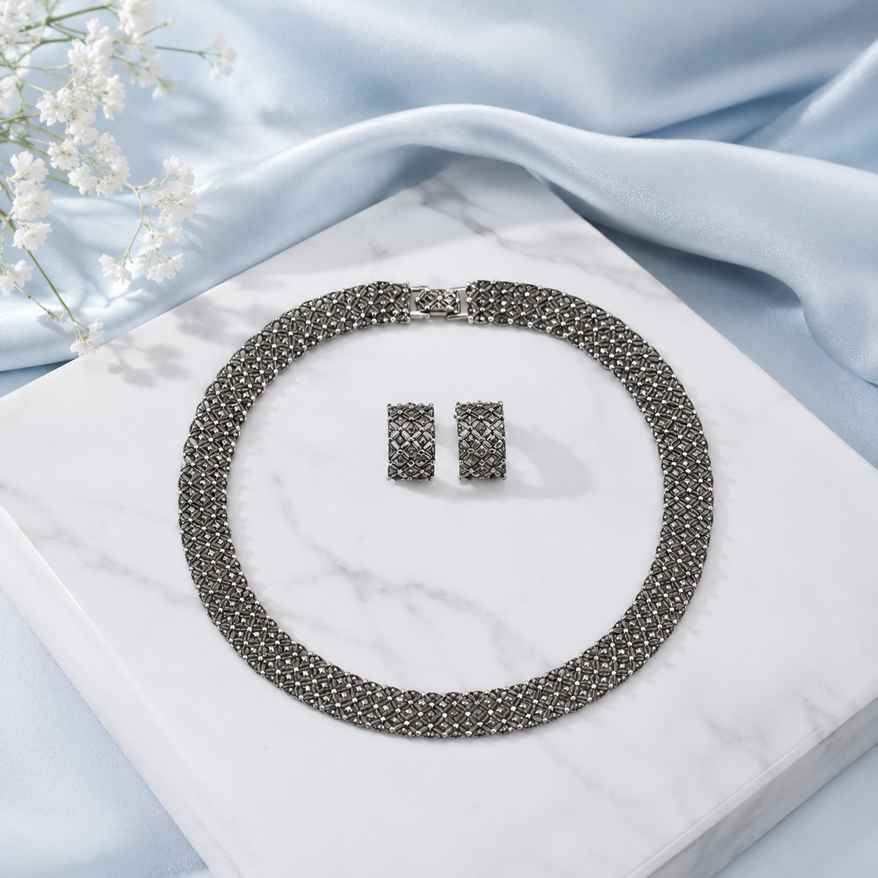 Oxidised Silver Necklace