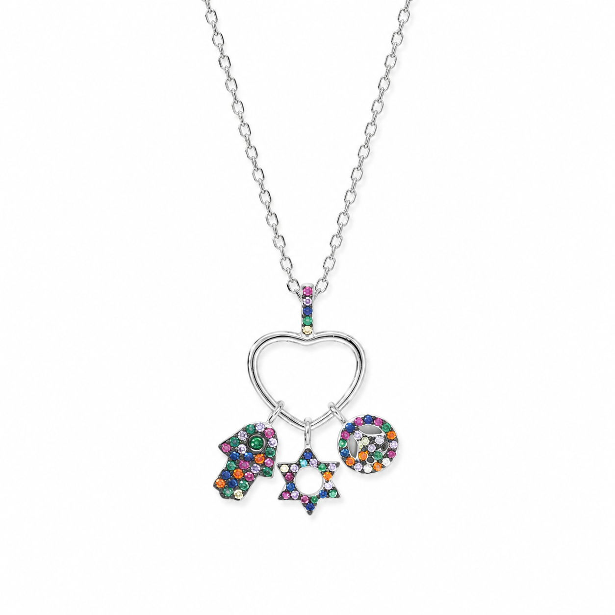 Heart Shaped Silver Pendant