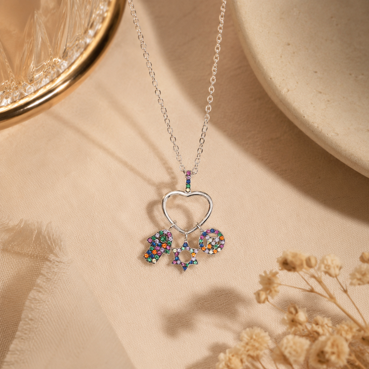 Heart Shaped Silver Pendant