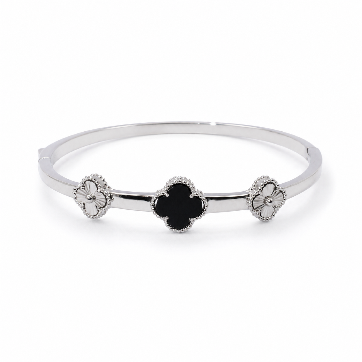Van Cleef Inspired Silver Bracelet