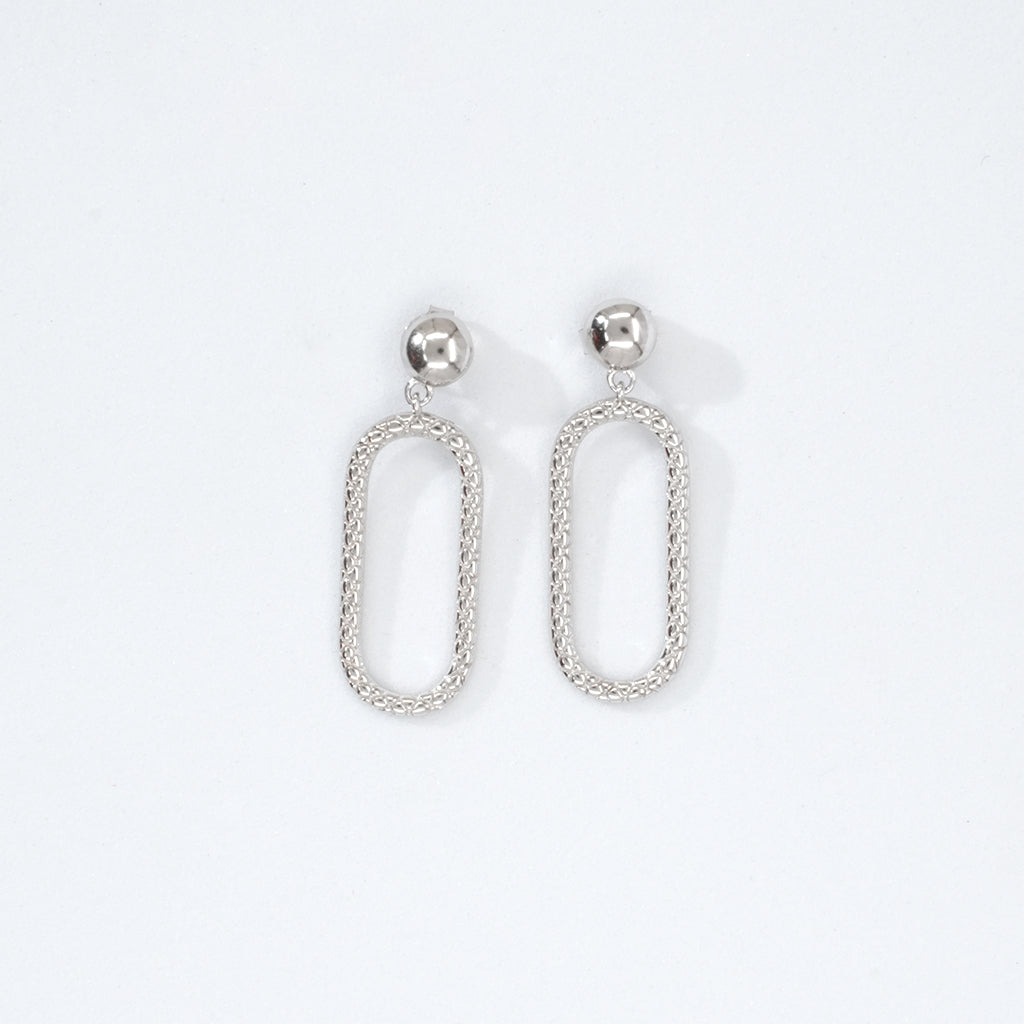 Dazzling Dangle SIlver Earrings