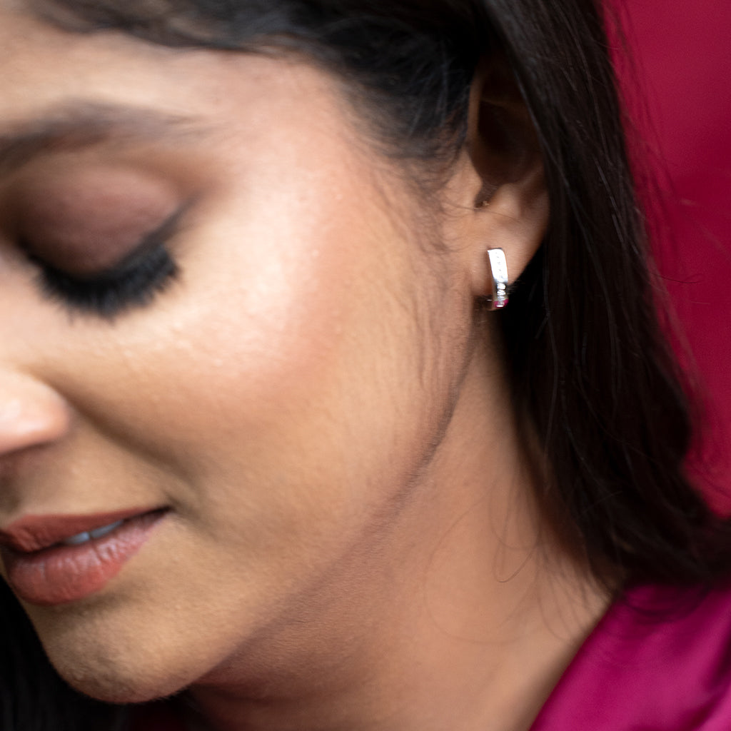 U - Shaped Silver Earrings