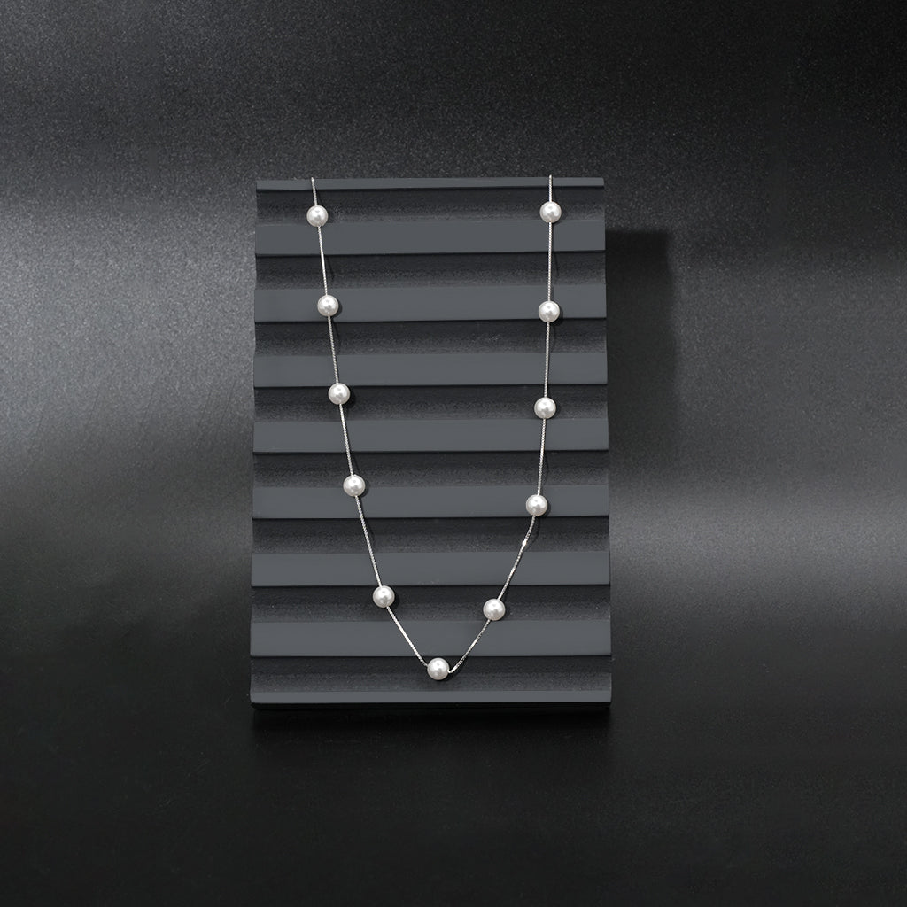 Silver Pearl Necklace