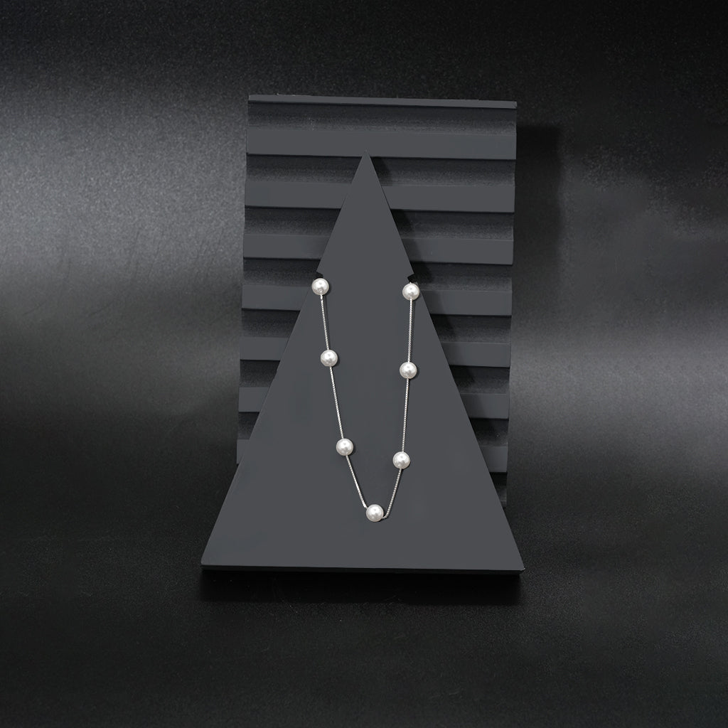 Silver Pearl Necklace