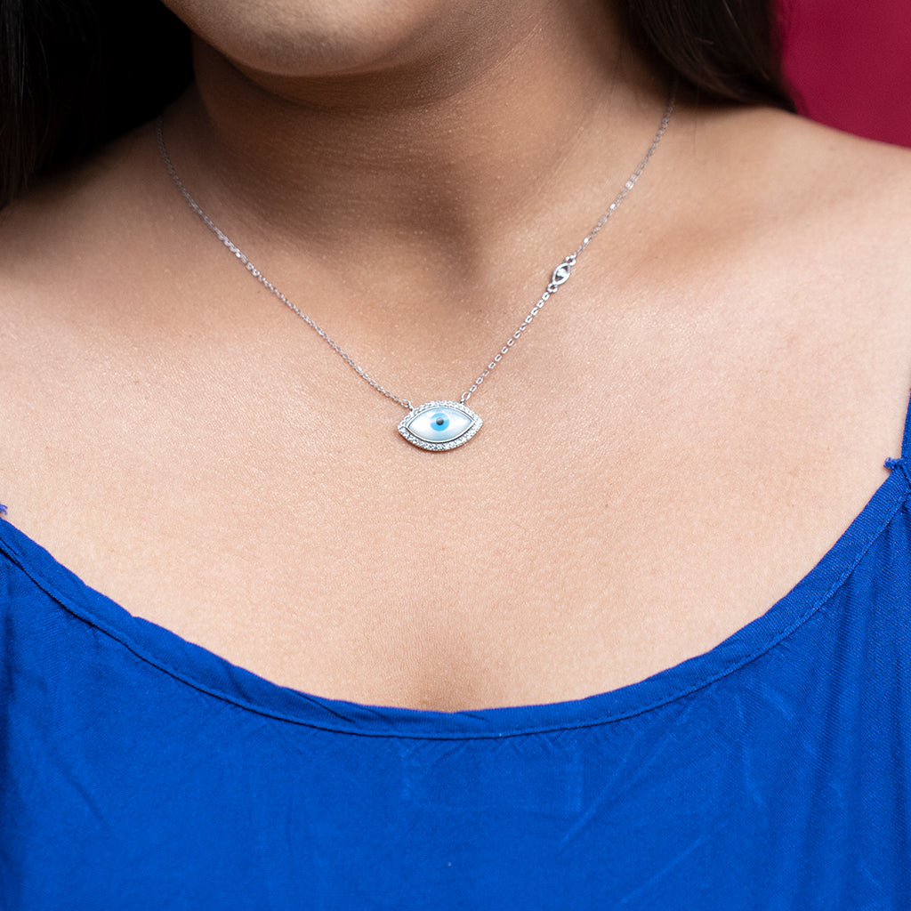 Evil Eye Silver Pendant