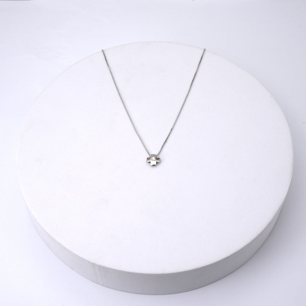 Square Shaped Silver Pendant