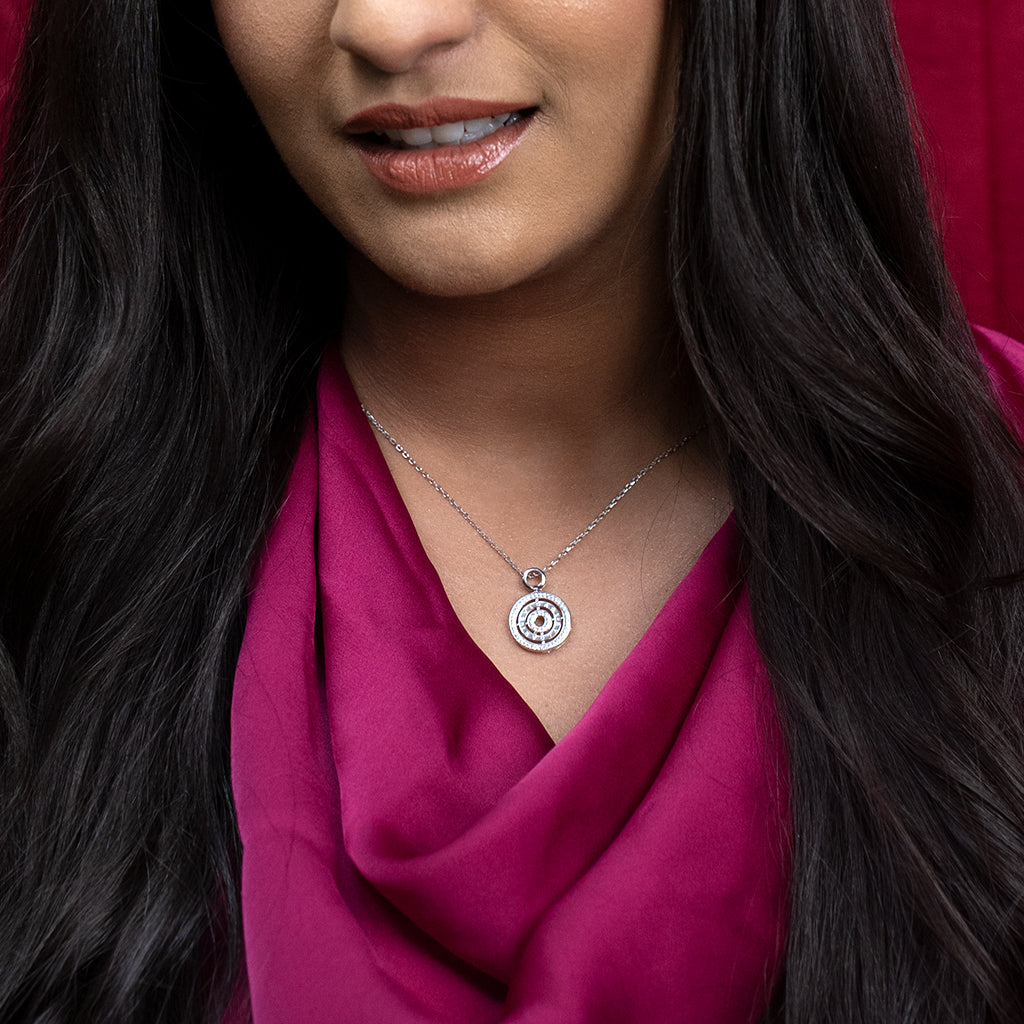 Bvlgari Designed Silver Pendant