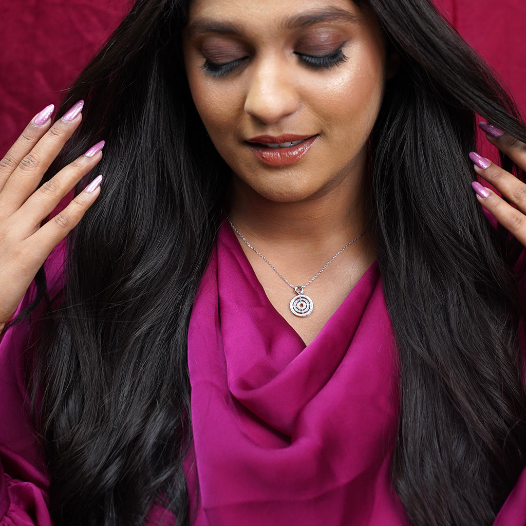 Bvlgari Designed Silver Pendant