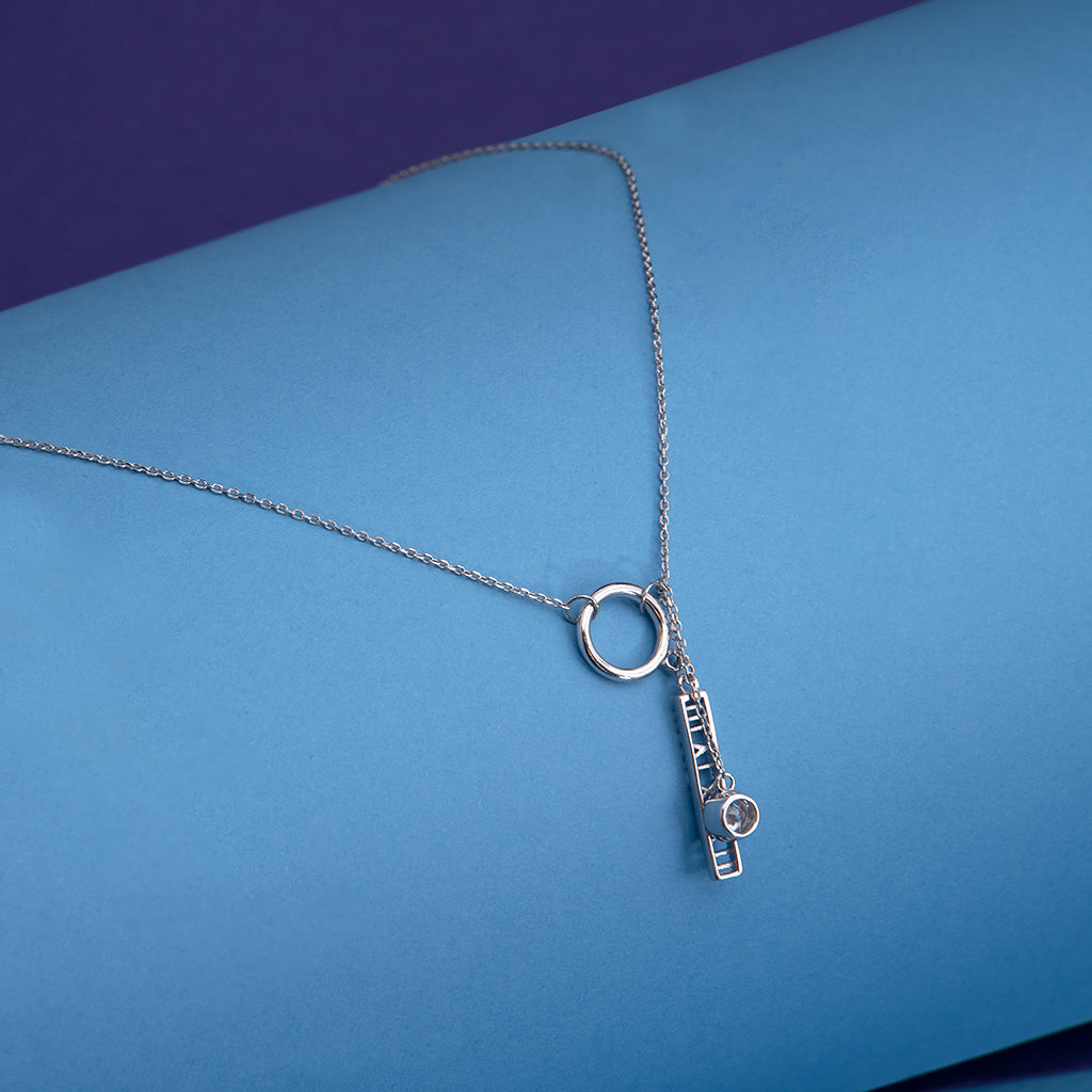 Delicate Silver Charms Pendant