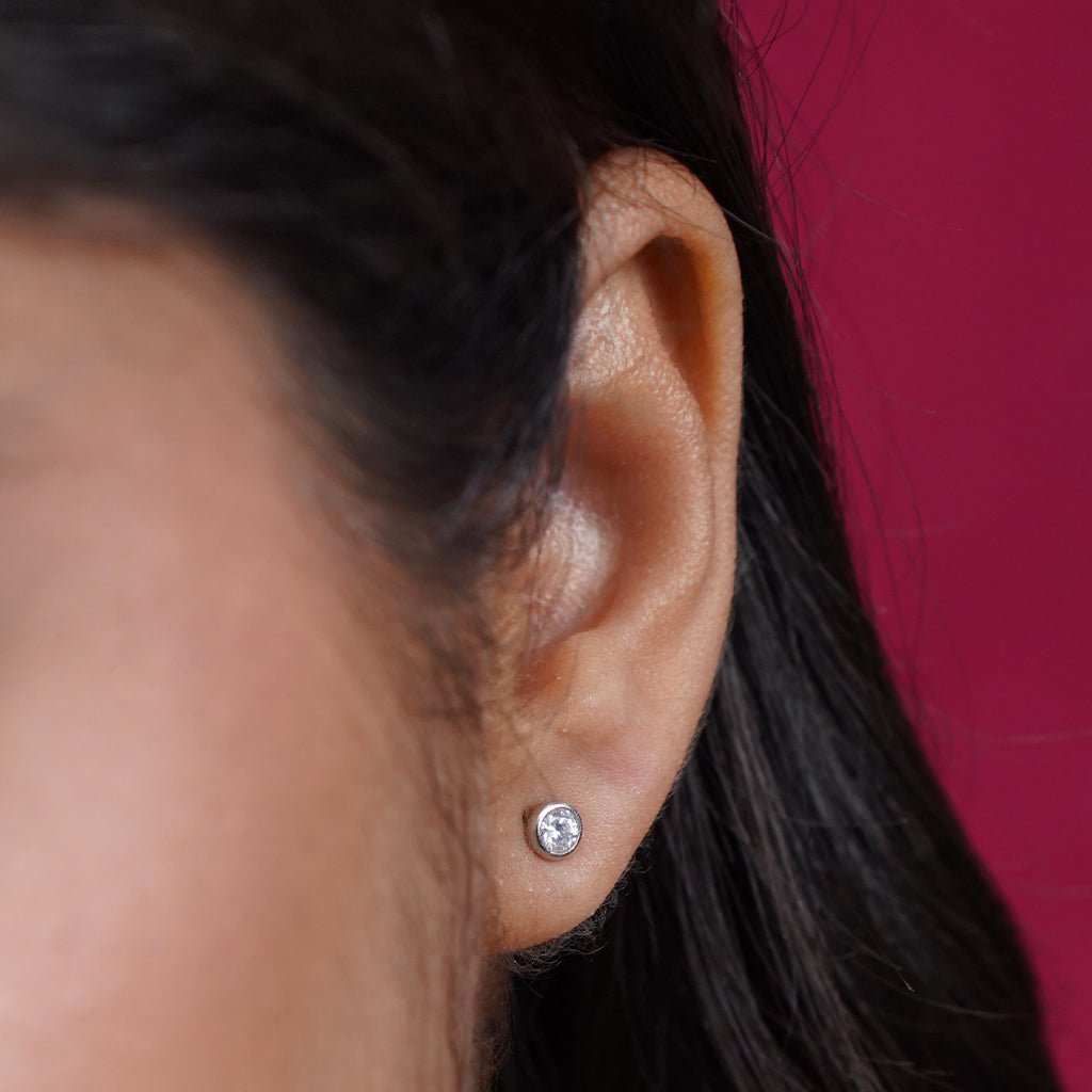 Dazzling Delicate Silver Pendant Set