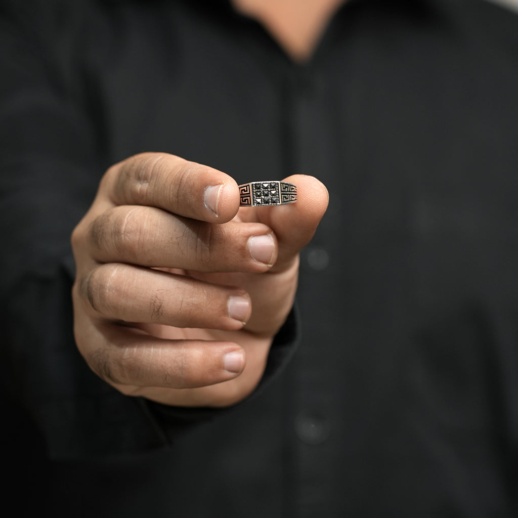 Oxidized Silver Ring